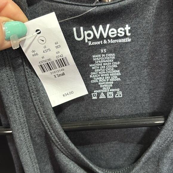 UpWest Fitted,built in shelf padded bra,scoop neck stretch,comfy - Picture 7 of 7